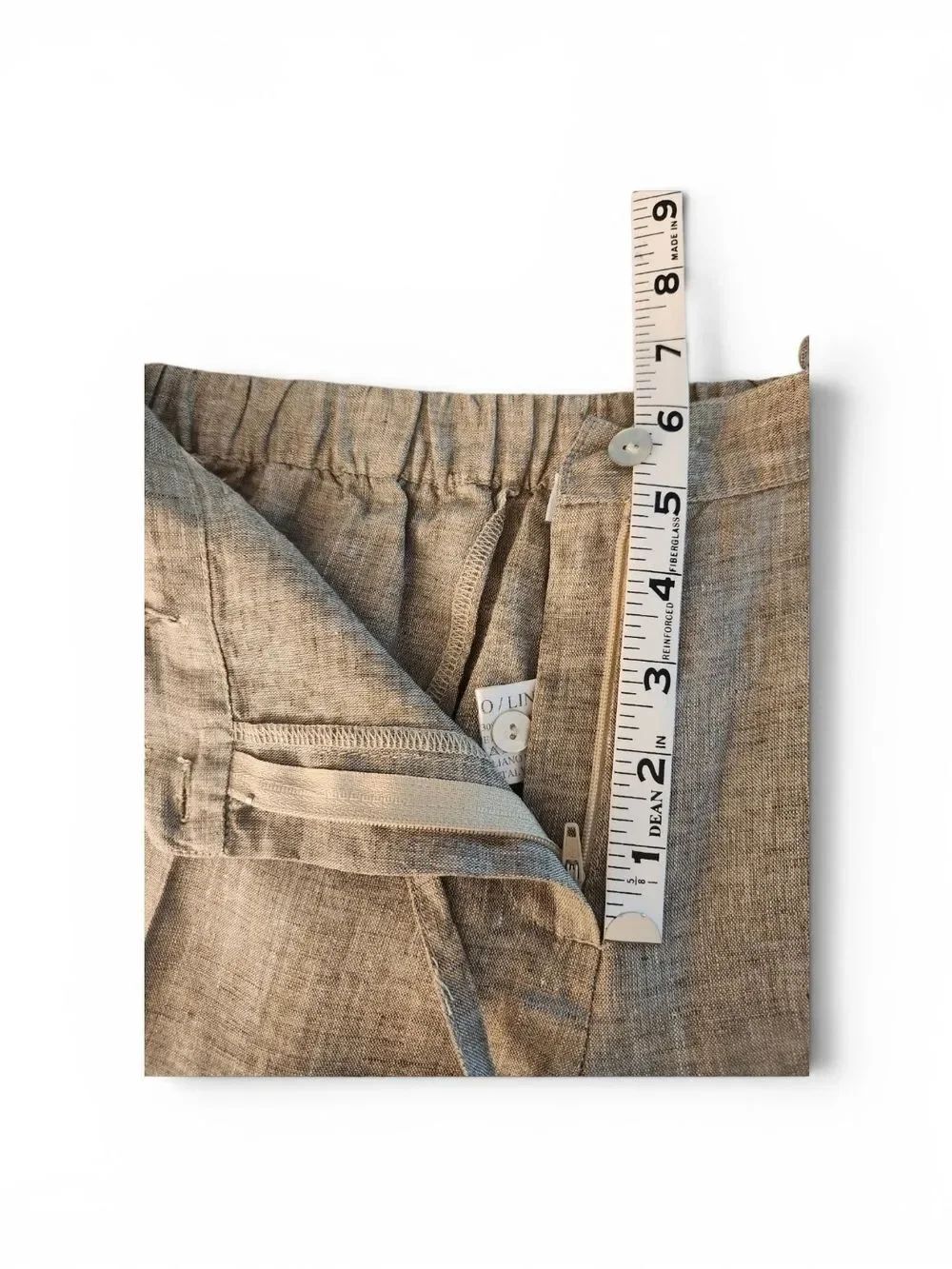 Sartoria Saracena Made in Italy 100% Linen 2-Piece Tunic & Cropped Pant Set - Picture 9 of 16
